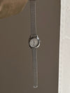 Women's Luxury Alloy And Stainless Steel Round Dial Watch With Mesh Band