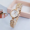 Women's Luxury Alloy Bracelet Watch With Round Dial And Quartz Movement