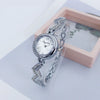 Women's Luxury Alloy Bracelet Watch With Round Dial And Quartz Movement