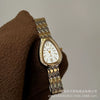 Women's Luxury Alloy Case Snake Chain Watch With Ordinary Glass Mirror And Special Shape Dial