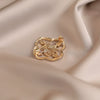 Women's Luxury Alloy Rhinestone Brooch With Fu Character And Electroplating Design