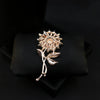 Women's Luxury Alloy Sunflower Brooch With Electroplating