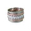 Women's Luxury Fashion Copper Geometric Electroplated Ring