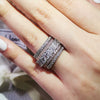Women's Luxury Fashion Copper Geometric Electroplated Ring