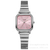 Women's Luxury Fashion Square Dial Alloy Case Iron Band Quartz Watch