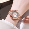 Women's Luxury Leisure Stainless Steel And Alloy Watch With Octagonal And Round Design