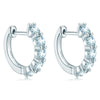 Women's Luxury Moissanite Earrings In S925 Sterling Silver With Geometric Style