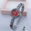 Women's Luxury Quartz Bracelet Watch Alloy Round Diamond