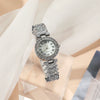 Women's Luxury Quartz Wrist Watch Alloy Material Round Dial Embedded With Diamond Fivepiece Gift Box Leisure Style