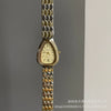 Women's Luxury Retro Bracelet Watch With Oval Dial Metal Case And Fine Steel Strap