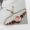 Women's Luxury Retro Round Alloy And Stainless Steel Bracelet Watch