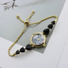 Women's Luxury Retro Round Alloy And Stainless Steel Bracelet Watch