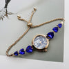 Women's Luxury Retro Round Alloy And Stainless Steel Bracelet Watch