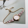 Women's Luxury Retro Round Alloy And Stainless Steel Bracelet Watch