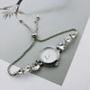 Women's Luxury Retro Round Alloy And Stainless Steel Bracelet Watch