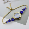 Women's Luxury Retro Round Alloy And Stainless Steel Bracelet Watch