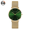 Women's Luxury Slim Waterproof Watch With Stainless Steel Mesh Strap And Round Dial