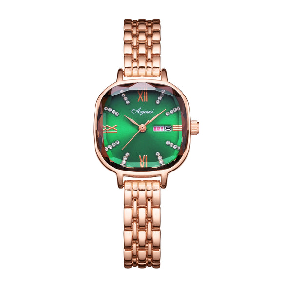 Women's Luxury Square Alloy Quartz Waterproof Watch