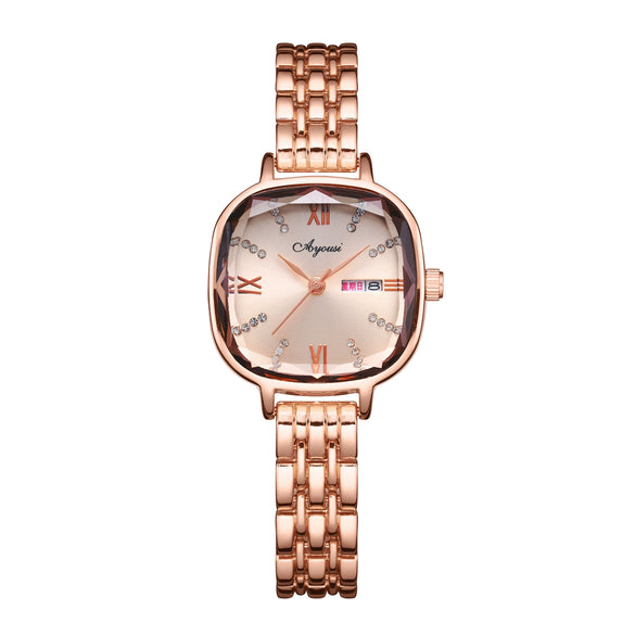 Women's Luxury Square Alloy Quartz Waterproof Watch