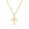 Women's Luxury Stainless Steel And Copper Zircon Necklace Set With Diamonds In Heart Shape And Bow Pattern