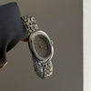 Women's Luxury Steel Band Quartz Watch Gray Silver Simple Elegant Cold Style