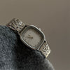 Women's Luxury Steel Band Quartz Watch Gray Silver Simple Elegant Cold Style