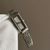 Women's Luxury Steel Band Quartz Watch Gray Silver Simple Elegant Cold Style