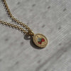 Women's Luxury Strawberry Pattern Titanium Steel Necklace With Pearl Furnace Vacuum Plating 18K Real Gold