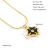 Women's Luxury Titanium Steel Geometric Eight Mang Star Necklace With Electroplating Treatment