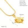 Women's Luxury Titanium Steel Geometric Eight Mang Star Necklace With Electroplating Treatment