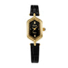Women's Luxury Vintage Alloy And Genuine Leather Watch With Rhombus Dial