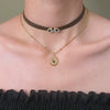 Women's Maillard Style Geometric Alloy Stacked Pendant Necklace With Electroplating