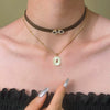 Women's Maillard Style Geometric Alloy Stacked Pendant Necklace With Electroplating