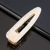 Women's Marble Acetate Hair Clip Set Sculpted Leopard Print Geometric Side Clips For Hair Accessories