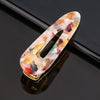 Women's Marble Acetate Hair Clip Set Sculpted Leopard Print Geometric Side Clips For Hair Accessories