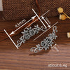 Women's Medieval Copper Stud Earrings With Flower And Leaf Pattern Electroplated Niche Style