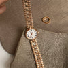 Women's Medieval Style Alloy Disc Wheat Bracelet Quartz Watch