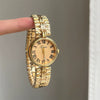 Women's Medieval Style Alloy Disc Wheat Bracelet Quartz Watch