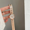 Women's Medieval Style Alloy Disc Wheat Bracelet Quartz Watch