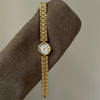 Women's Medieval Style Alloy Disc Wheat Bracelet Quartz Watch