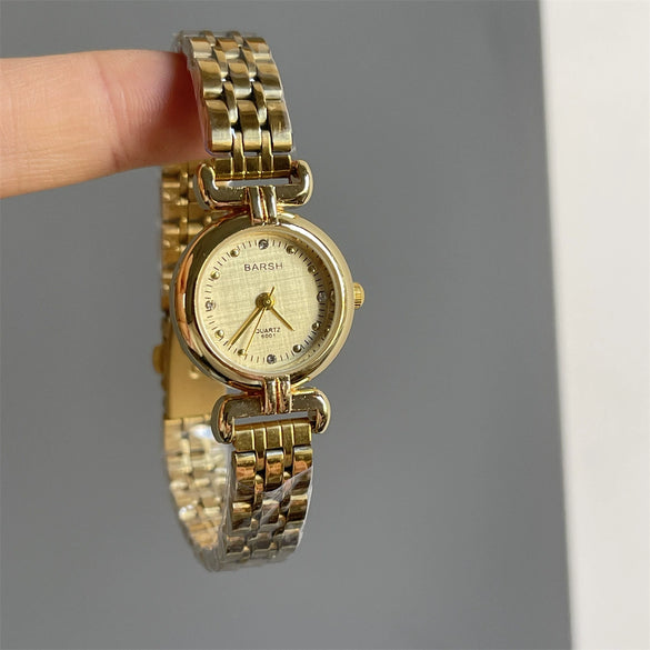 Women's Medieval Style Mini Round Alloy Band Watch