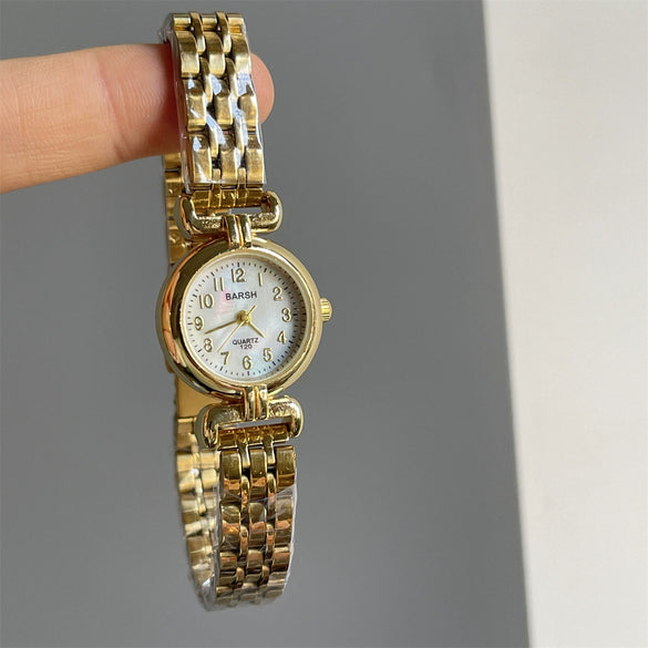 Women's Medieval Style Mini Round Alloy Band Watch