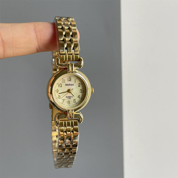 Women's Medieval Style Mini Round Alloy Band Watch