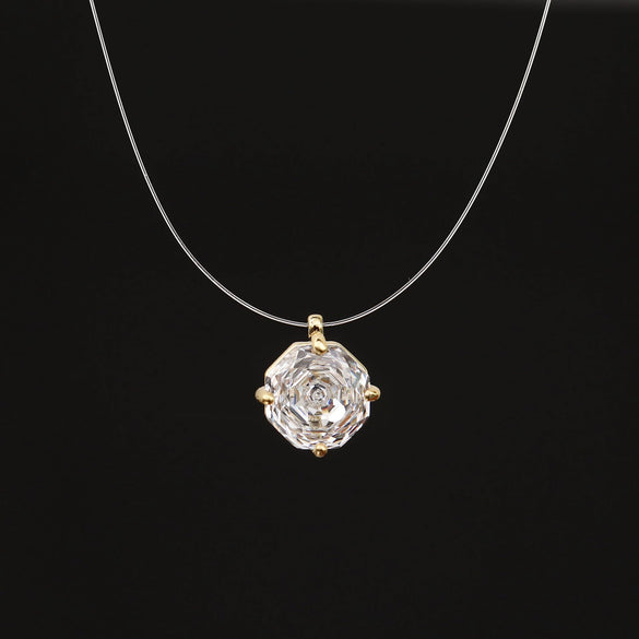 Women's Mermaid Tear Clavicle Chain Necklace Normcore Design Super Flash Zircon Pendant Alloy And Copper Material Geometric Pattern Electroplating Process