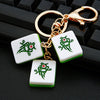 Women's Metal And Resin Cute Mahjong Pattern Keychain Bag Pendant