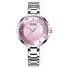 Women's Metal And Stainless Steel Round Fashion Waterproof Watch
