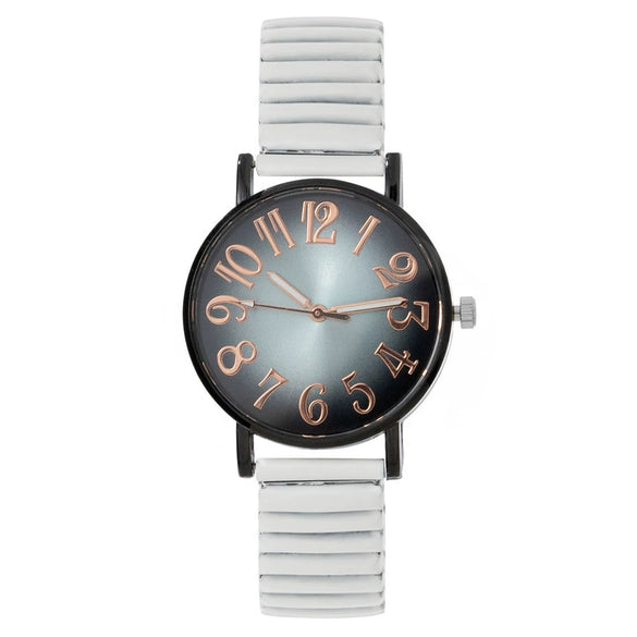 Women's Metal Band Round Dial Quartz Watch Fashion Style