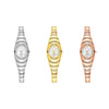 Women's Metal Bracelet Quartz Watch With Oval Dial And Leisure Style