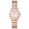 Women's Metal Bracelet Watch With Motherofpearl And Diamond Fashion Style Round Dial