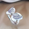 Women's Metal Butterfly Ring With Electroplated Animal Design Creative Fashion Jewelry